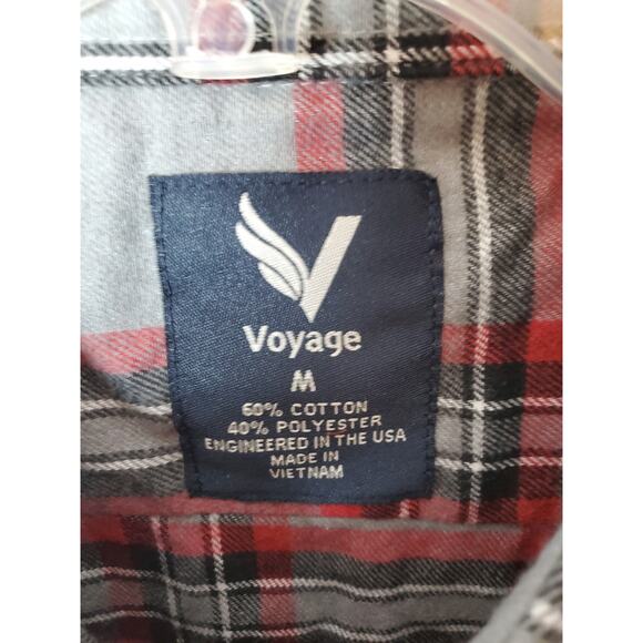 Voyage Cotton Blend Button Down Collared Short, NWT, Medium - Picture 5 of 5